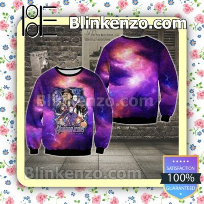 Horror Icons Death Game Purple Galaxy Halloween Ideas Hoodie Jacket a