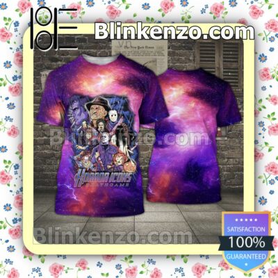 Horror Icons Death Game Purple Galaxy Halloween Ideas Hoodie Jacket b