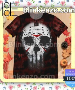 Horror Jason Mask I Wish It Was Friday Halloween 2022 Cosplay Shirt c
