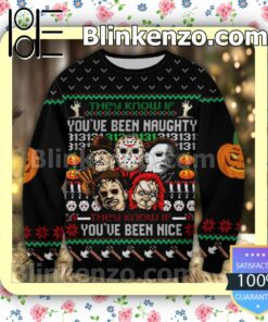 Horror Movie They Know If You've Been Naughty Ugly Halloween Ideas Hoodie Jacket a