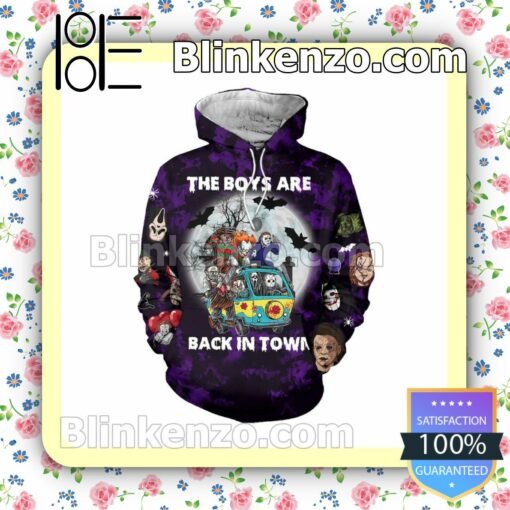 Horror Movies The Boys Are Back In Town Halloween Cosplay Hoodie b