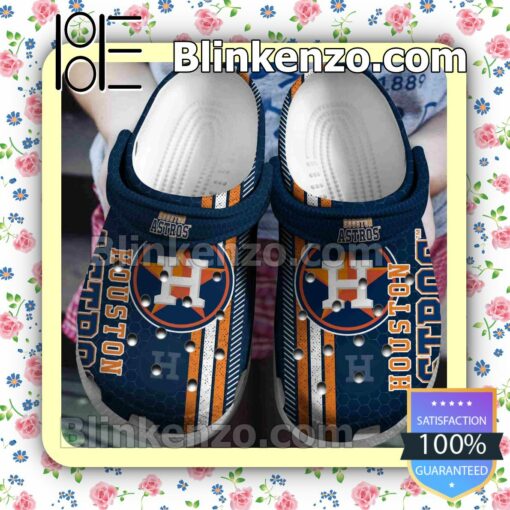 Houston Astros Hive Pattern Clogs