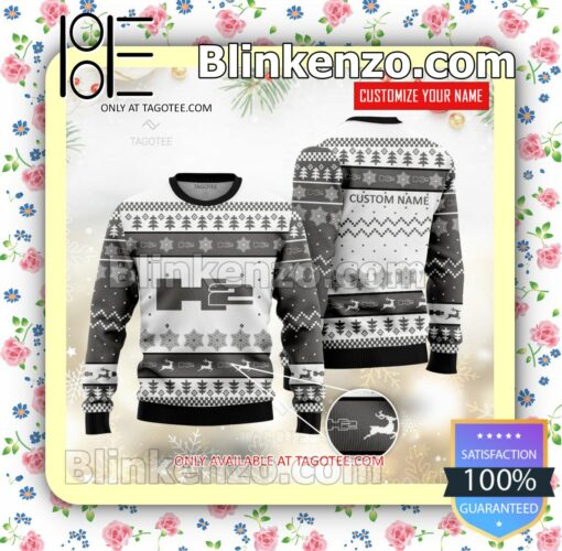 Hummer Brand Print Christmas Sweater