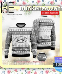 Hyundai Brand Print Christmas Sweater