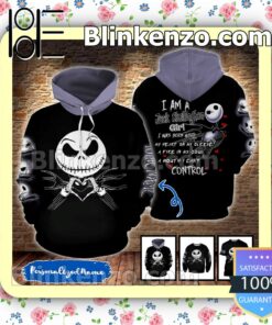 I Am A Jack Skellington Girl Halloween Ideas Hoodie Jacket