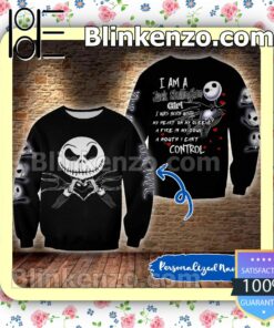 I Am A Jack Skellington Girl Halloween Ideas Hoodie Jacket a