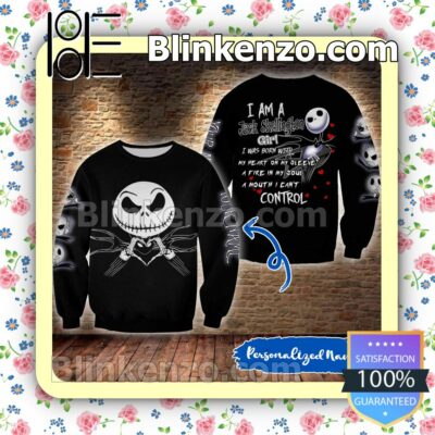 I Am A Jack Skellington Girl Halloween Ideas Hoodie Jacket a