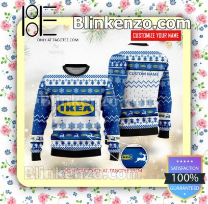 IKEA Brand Print Christmas Sweater