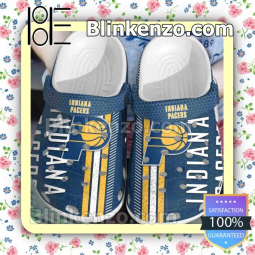 Indiana Pacers Hive Pattern Clogs
