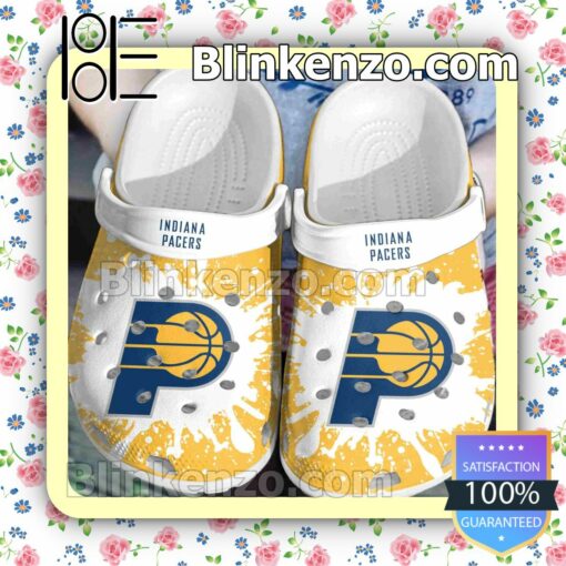 Indiana Pacers Logo Color Splash Clogs