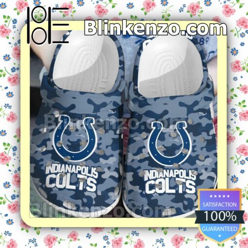 Indianapolis Colts Camouflage Clogs