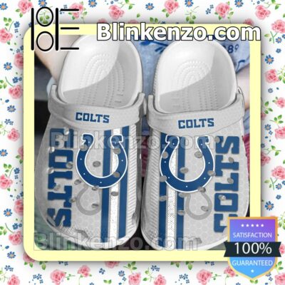 Indianapolis Colts Hive Pattern Clogs