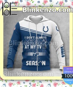Unisex Indianapolis Colts I Don't Always Scream At My TV But When I Do NFL Polo Shirt