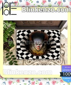 It Pennywise Black And White Checkered Entryway Rug