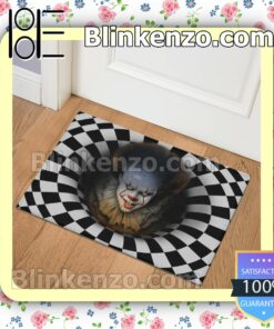 It Pennywise Black And White Checkered Entryway Rug c