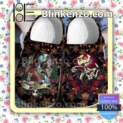 Jack And Sally I Sense There's Something In The Wind Halloween Clogs