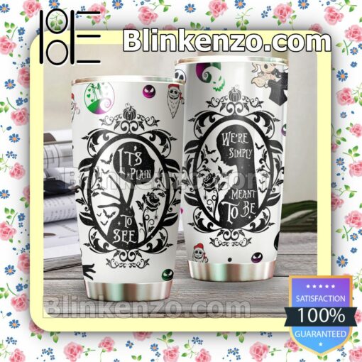 Jack And Sally It's Plain To See We're Simply Meant To Be Travel Mug