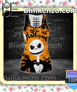 Jack Skellington Come With Us And You Will See Halloween Women Tank Top Pant Set e