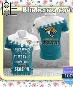 Jacksonville Jaguars I Don't Always Scream At My TV But When I Do NFL Polo Shirt