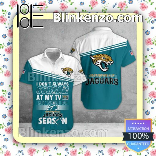 eBay Jacksonville Jaguars I Don't Always Scream At My TV But When I Do NFL Polo Shirt
