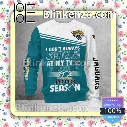 Drop Shipping Jacksonville Jaguars I Don't Always Scream At My TV But When I Do NFL Polo Shirt