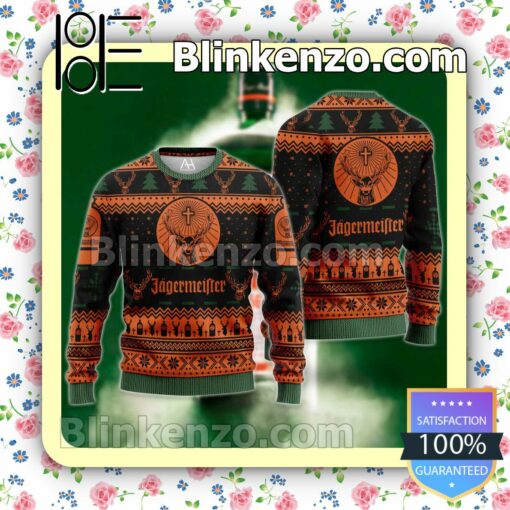 Jagermeister Logo Christmas Pullover Sweaters