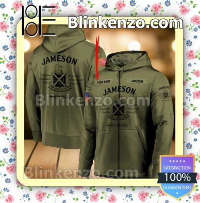 Jameson Whiskey Army Uniforms Hoodie a