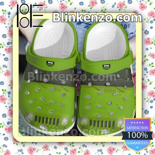 Jeep Green Car Full Print Clogs