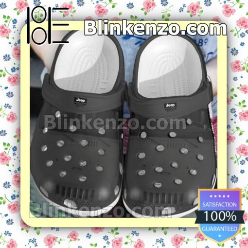 Jeep Grey Car Full Print Clogs