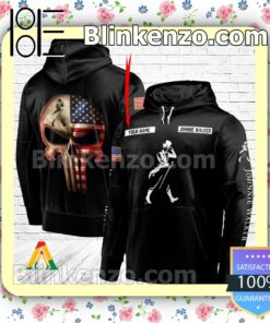 Johnnie Walker Punisher Skull USA Flag Hoodie Shirt