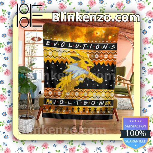 Jolteon Evolution Quilted Blanket b