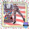 July 4th Mickey And Minnie Polylines Women Tank Top Pant Set