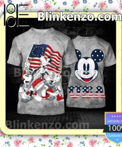 July 4th Mickey Goofy And Donald Women Tank Top Pant Set a