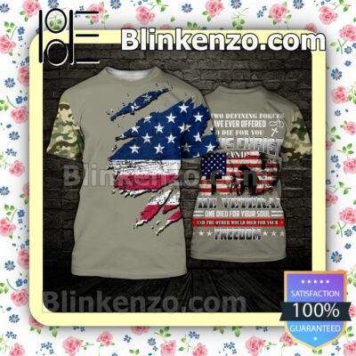 July 4th Veteran Only Two Defining Forces Have Ever Offered To Die For You Jesus Christ Women Tank Top Pant Set a