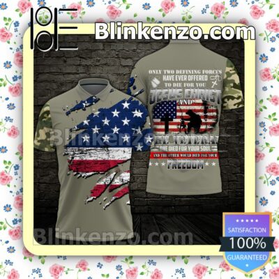 July 4th Veteran Only Two Defining Forces Have Ever Offered To Die For You Jesus Christ Women Tank Top Pant Set b