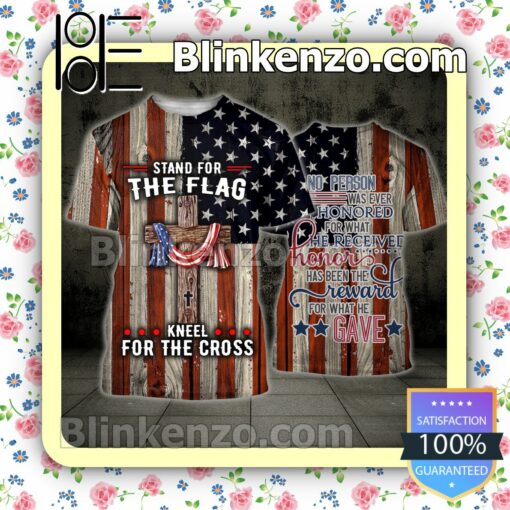 July 4th Veteran Stand For The Flag Kneel For The Cross Women Tank Top Pant Set b