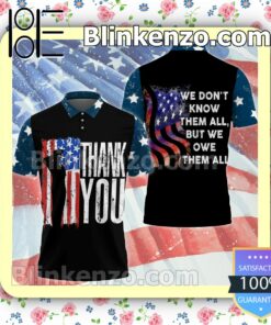 July 4th Veteran Thank You We Don't Know Them All But We Owe Them All Women Tank Top Pant Set b