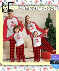 Kansas Chiefs Family Matching Christmas Pajamas Set