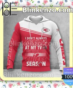 Great artwork! Kansas City Chiefs I Don't Always Scream At My TV But When I Do NFL Polo Shirt