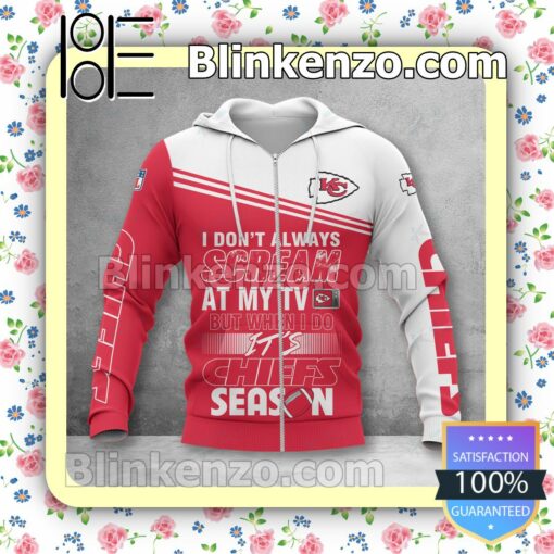Excellent Kansas City Chiefs I Don't Always Scream At My TV But When I Do NFL Polo Shirt