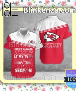 Kansas City Chiefs I Don't Always Scream At My TV But When I Do NFL Polo Shirt