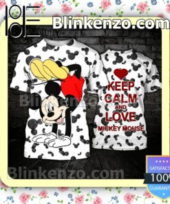 Keep Calm And Love Mickey Mouse Hip Hop Women Tank Top Pant Set a