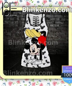 Keep Calm And Love Mickey Mouse Hip Hop Women Tank Top Pant Set c