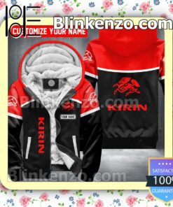 Kirin Beer Logo Fleece Warm Sweatshirts
