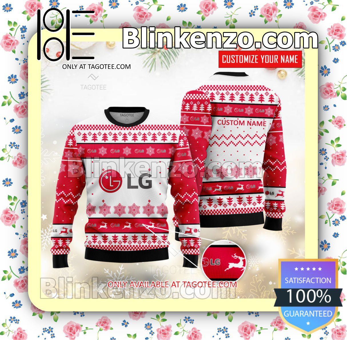 LG Corporation Brand Christmas Sweater