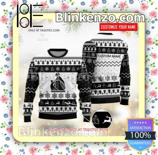 Lanvin Brand Print Christmas Sweater