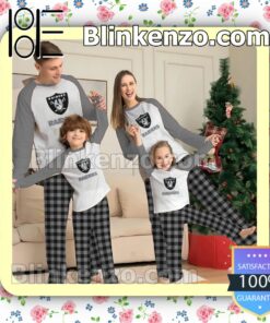 Las Vegas Raiders Family Matching Christmas Pajamas Set