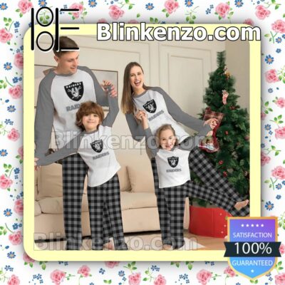 Las Vegas Raiders Family Matching Christmas Pajamas Set