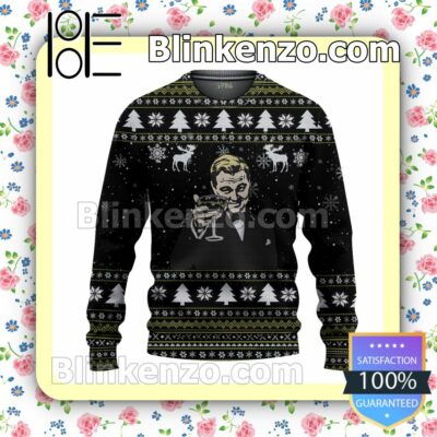 Leonardo Dicaprio Cheers Meme Christmas Pullover Sweaters