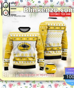 Lobini Brand Print Christmas Sweater